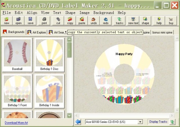 Acoustica CD/DVD Label Maker Acoustica CD/DVD Label Maker