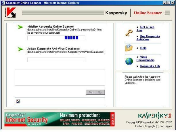 Kaspersky Online Virus Scanner Kaspersky Online Virus Scanner