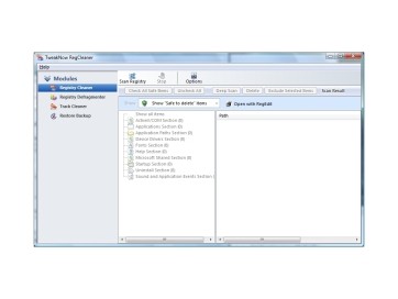 TweakNow RegCleaner Standard