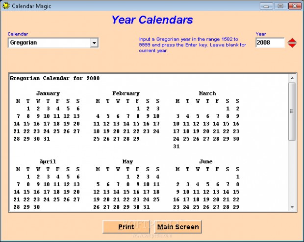 Calendar Magic Calendar Magic