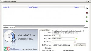 ZC WMV to DVD Burner