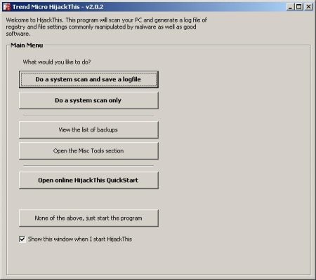 Trend Micro HijackThis