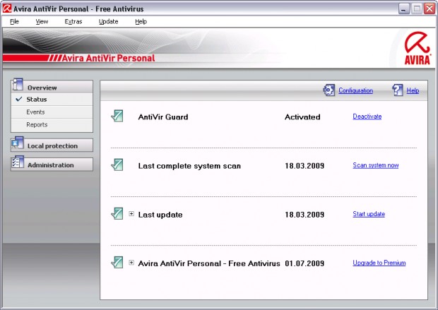 Avira AntiVir Personal - Free Antivirus