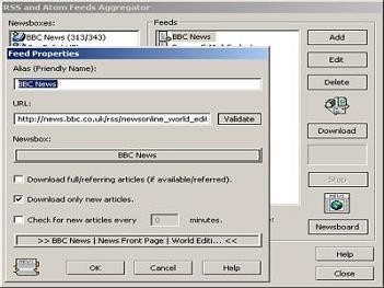 RSS and ATOM Feeds Aggregator for Eudora