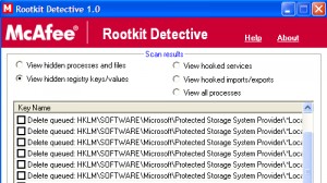 McAfee Rootkit Detective