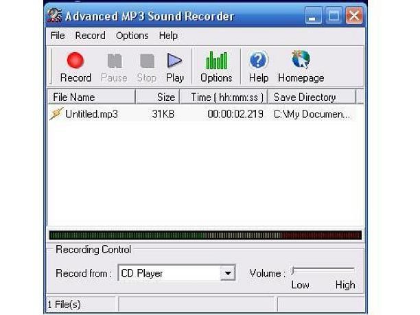 Advanced MP3 Sound Recorder