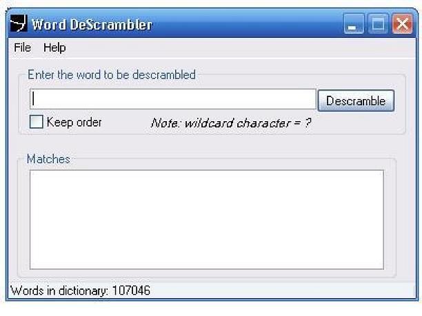 Word Descrambler Word Descrambler