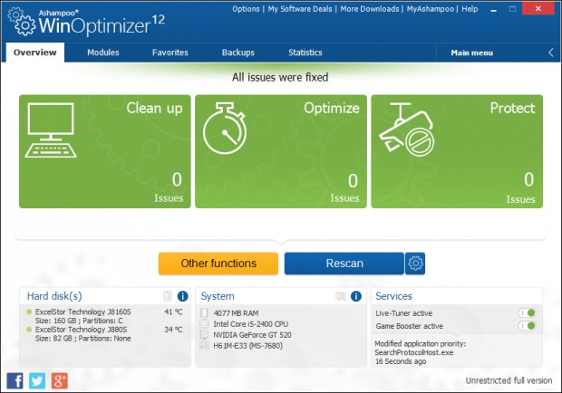 Ashampoo WinOptimizer