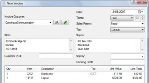 Express Invoice