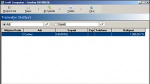 CSoft Veresiye Defteri