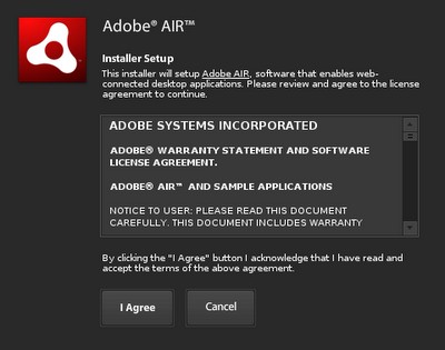 Adobe AIR Ekran Görüntüsü Adobe AIR Ekran Görüntüsü