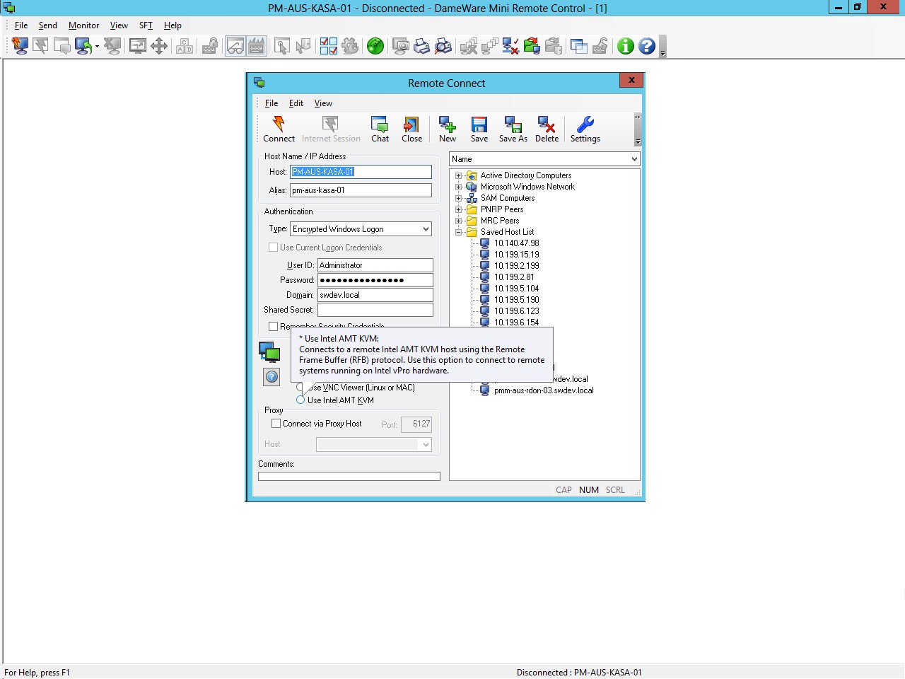 DameWare Mini Remote Control Uzak Masaüstü Programı