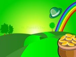 Patricks Wallpaper Green with Luck