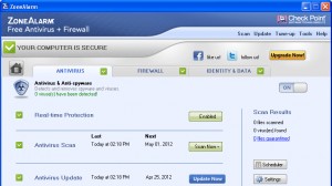 ZoneAlarm Free Antivirus Firewall Ekran Goruntusu 02