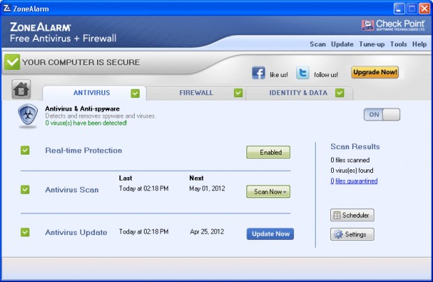 ZoneAlarm Free Antivirus Firewall Ekran Goruntusu 02 ZoneAlarm Free Antivirus Firewall Ekran Goruntusu 02