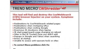 CWShredder CoolWebSearch Trojan Remover
