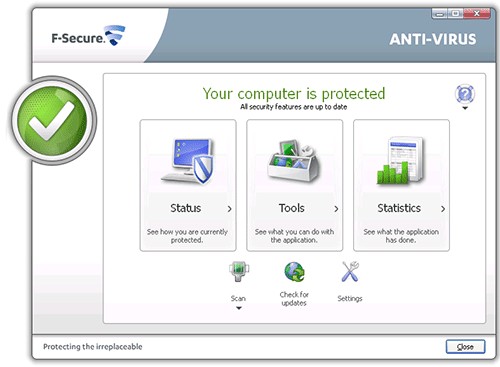 F-Secure Anti-Virus Ekran Goruntusu