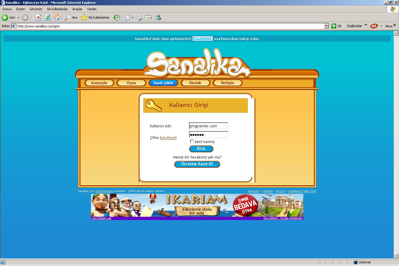 Sanalika Online Oyun