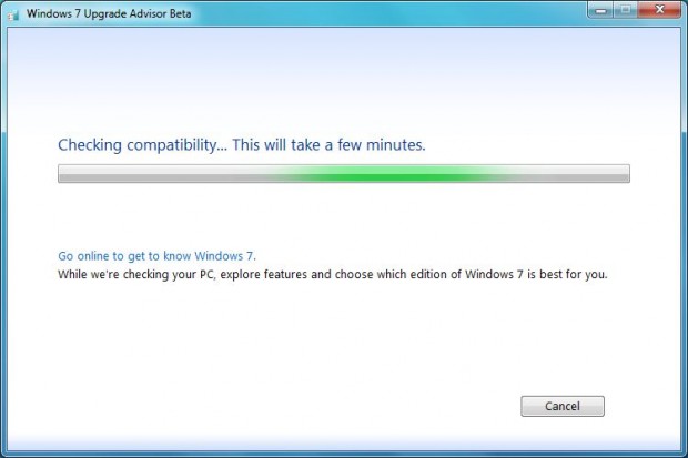 Windows 7 Upgrade Advisor Beta