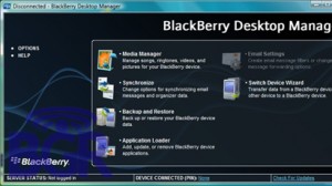 BlackBerry Desktop Manager