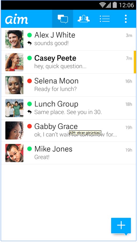 aim chat not working