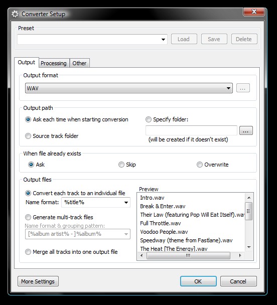 Foobar2000 Ekran Görüntüsü