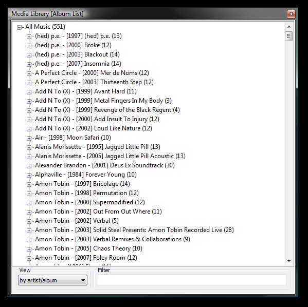 Foobar2000 Ekran Görüntüsü