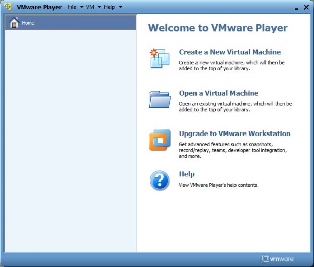 VMware Player Ekran Görüntüsü