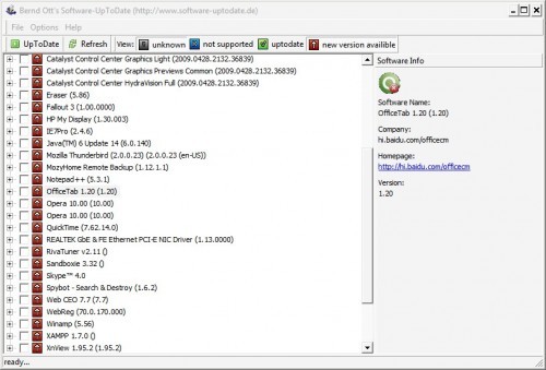 Bernd Ott's Software-UpToDate