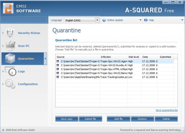 A-squared Free