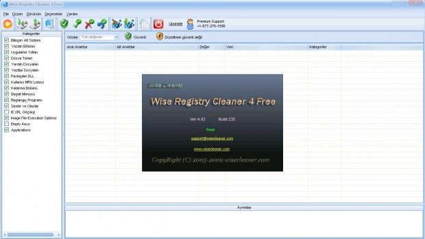 Wise Registry Cleaner Free Ekran Görüntüsü