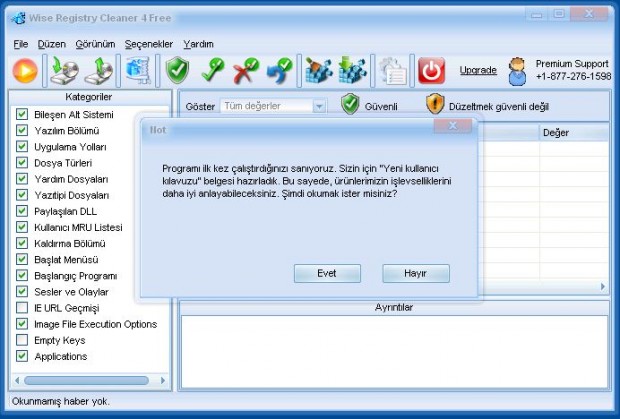 Wise Registry Cleaner Free Ekran Görüntüsü Wise Registry Cleaner Free Ekran Görüntüsü