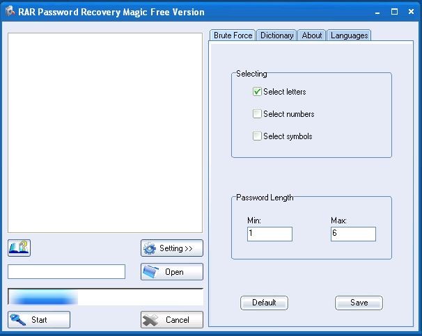 RAR Password Recovery Magic