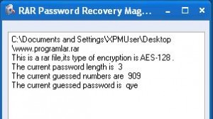 RAR Password Recovery Magic