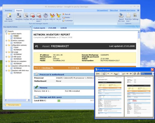 (Network) PC Inventory Advisor (Network) PC Inventory Advisor