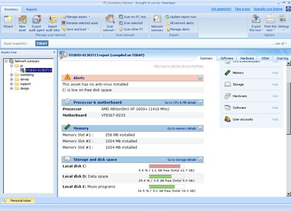 (Network) PC Inventory Advisor (Network) PC Inventory Advisor