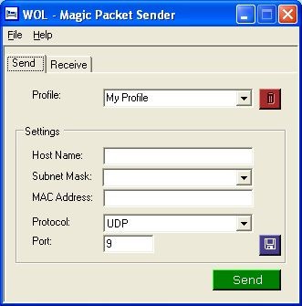 WOL Magic Packet Sender