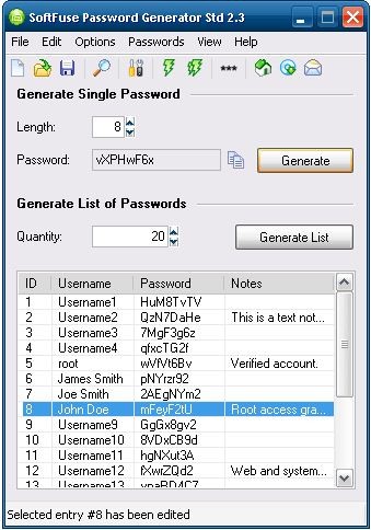 SoftFuse Password Generator Std