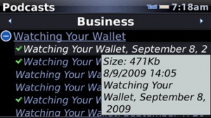 Mobiola xPlayer for BlackBerry (Bold,Pearl)