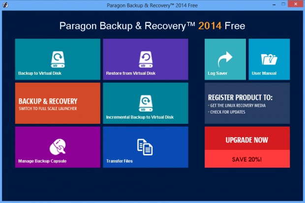 Paragon Backup & Recovery Free