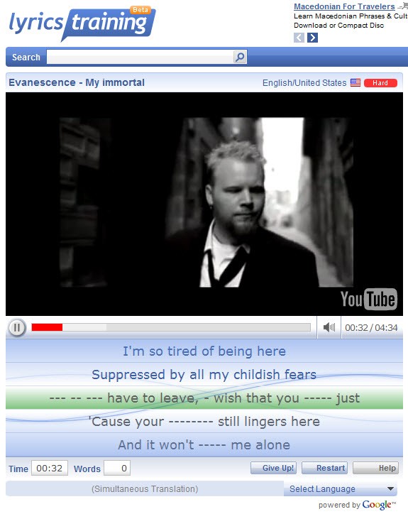 Lyricstraining Lyricstraining
