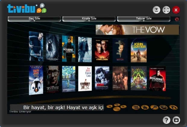 TiViBu TV Player Ekran Goruntusu - Tekrar izle