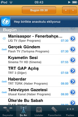 iPhone TV Rehberi iPhone TV Rehberi