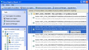 Glary Registry Repair