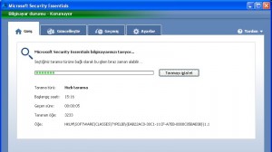 Microsoft Security Essentials Ekran Görüntüsü