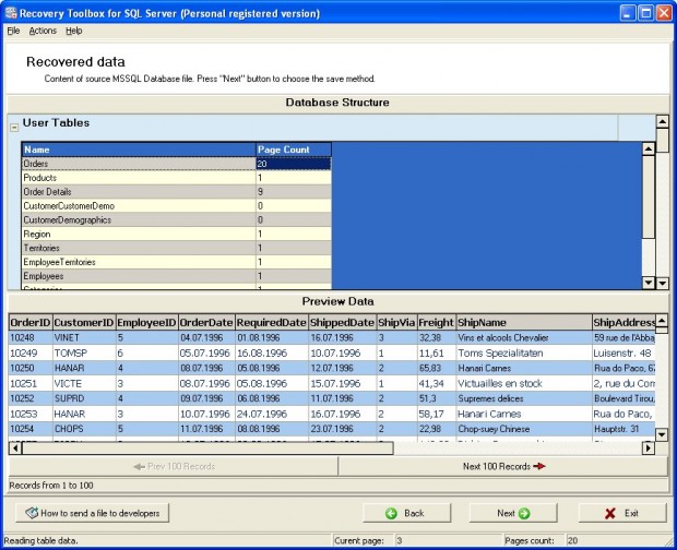 Recovery Toolbox for SQL Server