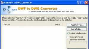 Any DWF to DWG Converter