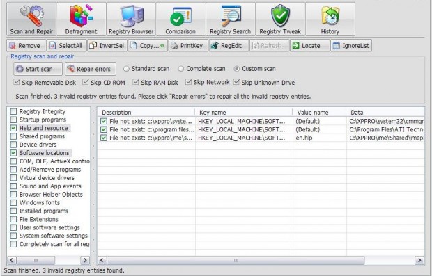 Registry Help