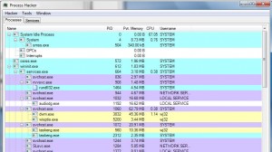 Process Hacker Ekran Görüntüsü