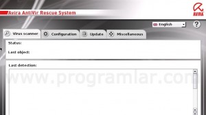 Avira AntiVir Rescue System Ana Ekran